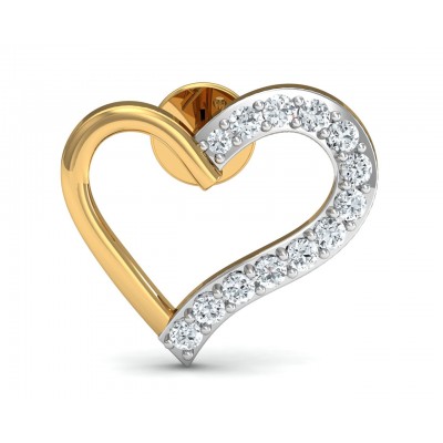 Amia Diamond Heart Earrings